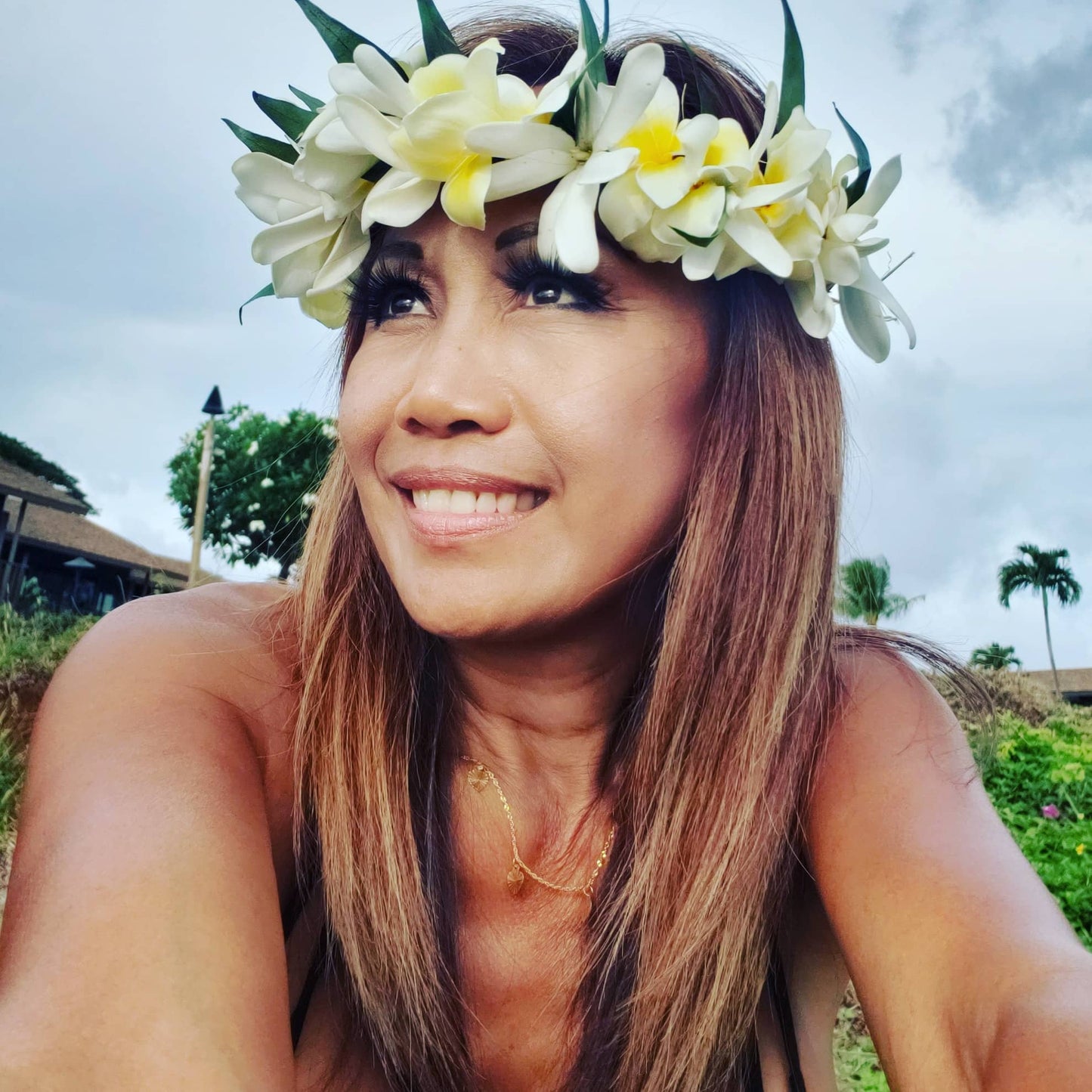 Plumeria Haku Lei $30