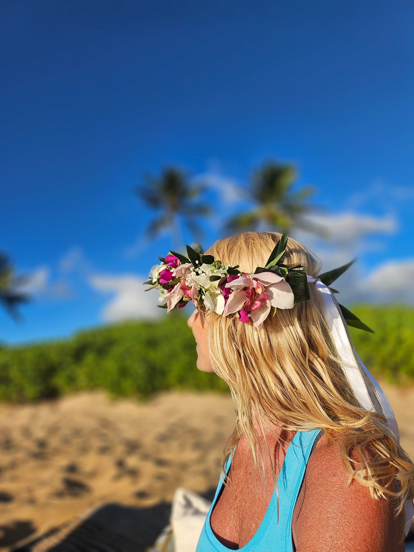 Haku Leis Crown for Adults